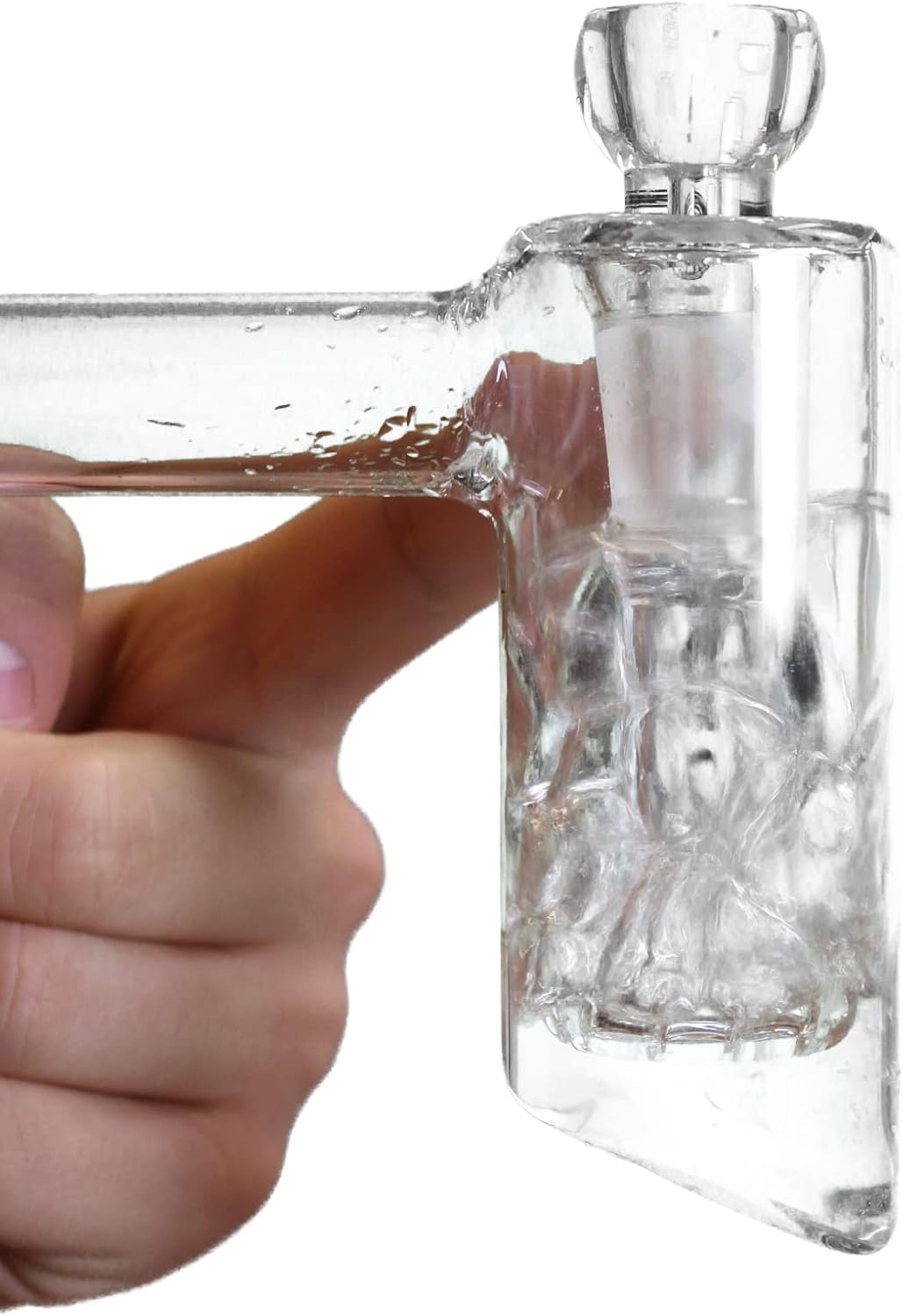 Heisenberg Single Bubble Glasbong Blubber mit 18.8 Schliff (NS19) mit SingleDisc Circulator und Kick