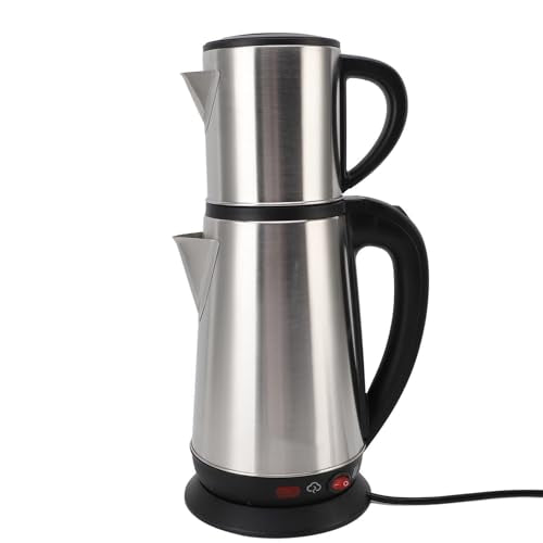 Elektrische Türkische Teehersteller Türkischer Wasserkocher -Set 1L und 2L Türkische Teekanne Edelst