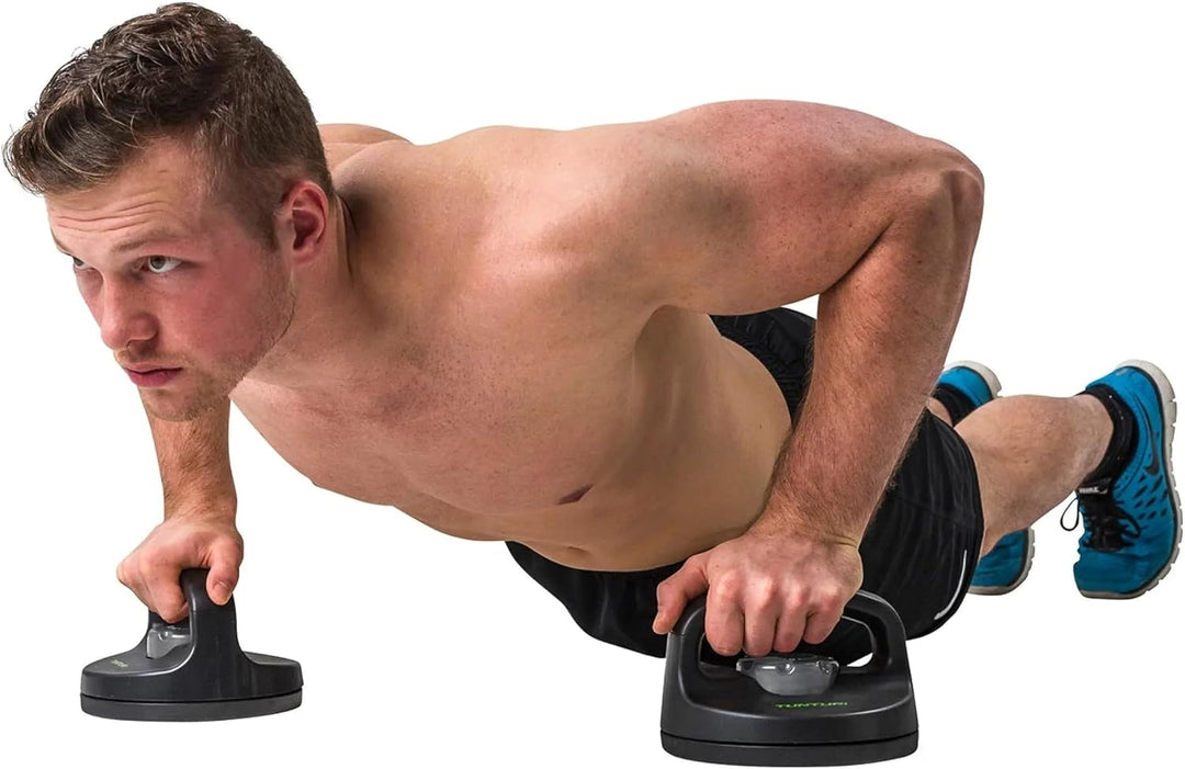 Push-up Bar, Liegestützgriffe, mit Rotation und Fixierung für besseren Halt, kompakt und leicht