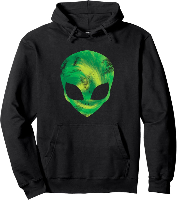 Alien Kopf Space Ausserirdischer UFO Geschenk Alien Pullover Hoodie