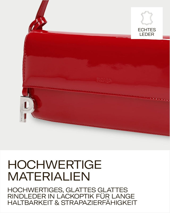 Picard Damen Abendtasche AUGURI aus Rindsleder Klein, 0 | mit Magnetverschluss | Abendtasche | Abend