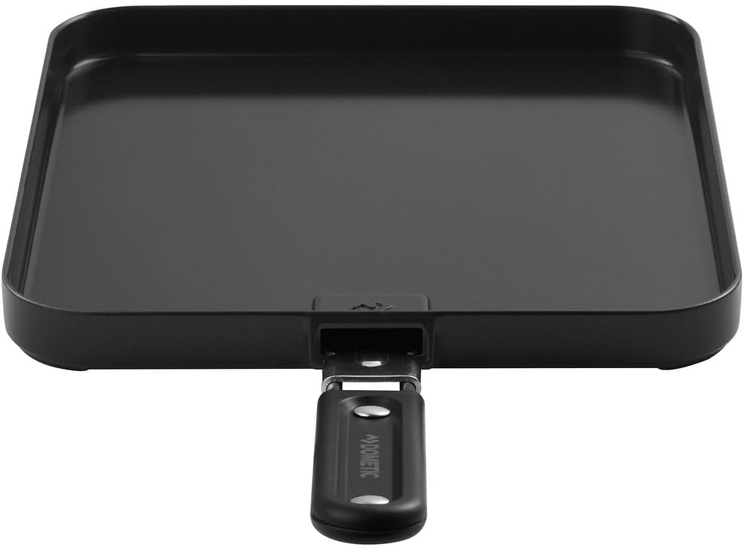 Cadac - Universelle Flache Grillplatte - Aluminium - Grillzubehör - Camping Kochen - Barbecue - Schw