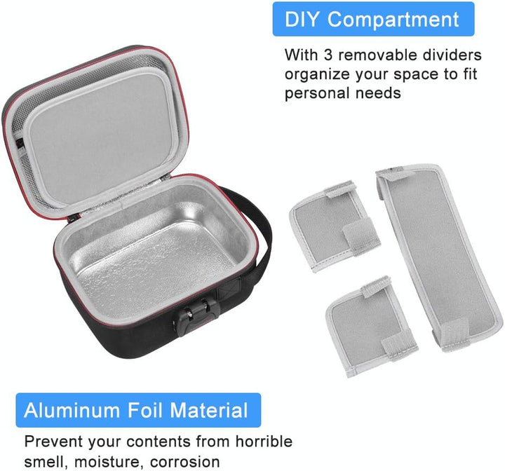 RLSOCO Smell Proof Case-Geruchssichere Tasche für Kräuter mit Combo Lock