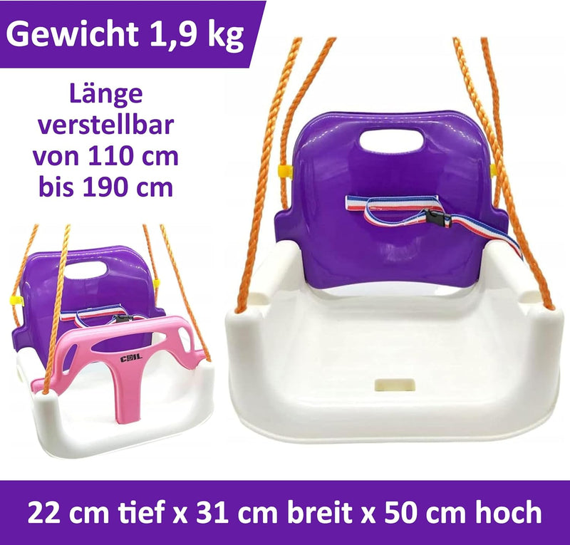 COIL Kinderschaukel Babyschaukel Outdoor 3-in-1 Schaukel Baby Verstellbarer Kinderschaukel Indoor mi