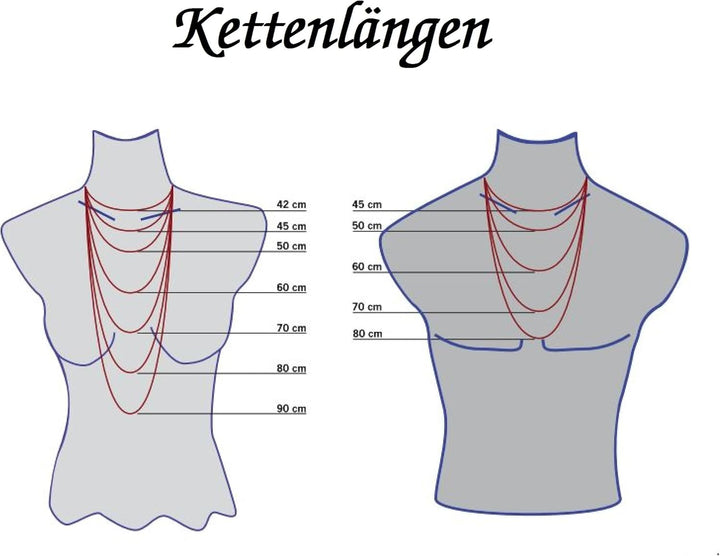 Jobo Damen-Halskette aus Edelstahl mit Anhänger 47 cm