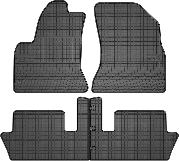 M MOTOS Gummimatten Auto Fussmatte passt für Citroen C4 Picasso I 2006-2013 Verbessern Sie Ihren Rei