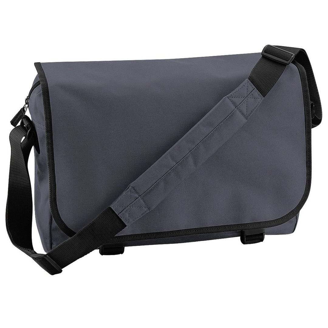 BagBase Kuriertasche, 1 Stück, stilvolle und langlebige Schultertasche Einheitsgrösse Graphite Grey,