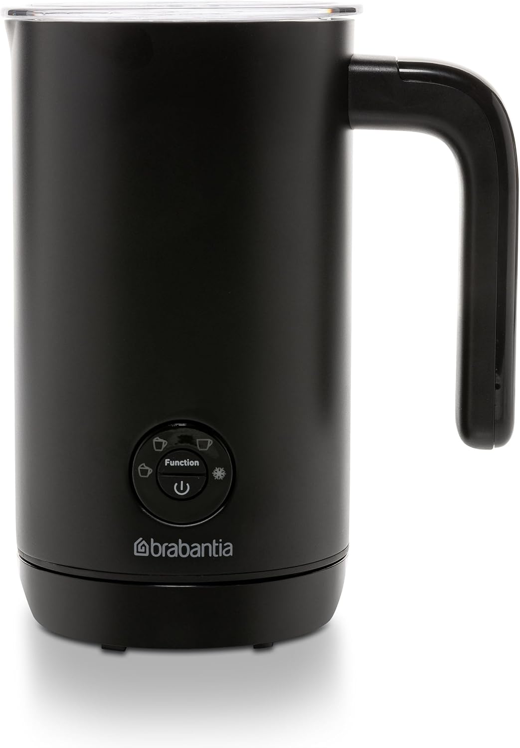 Brabantia Milchaufschäumer Elektrisch 4-in-1, Automatische Milchschäumer, für Heisser und Kalter Mil