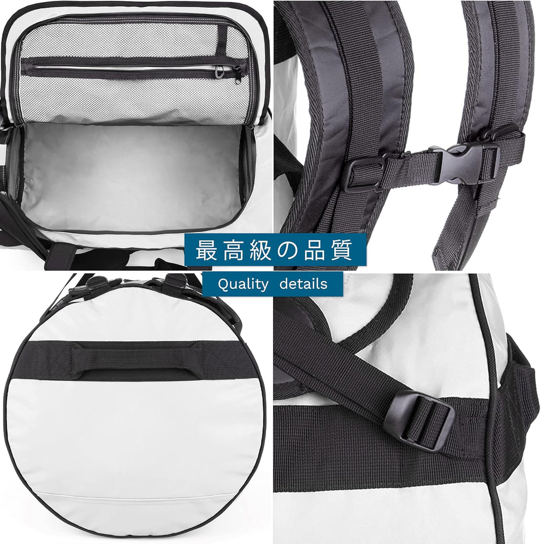 The Friendly Swede Wasserfeste Reisetasche Duffle Bag Rucksack - 30L / 60L / 90L - Seesack, Sporttas
