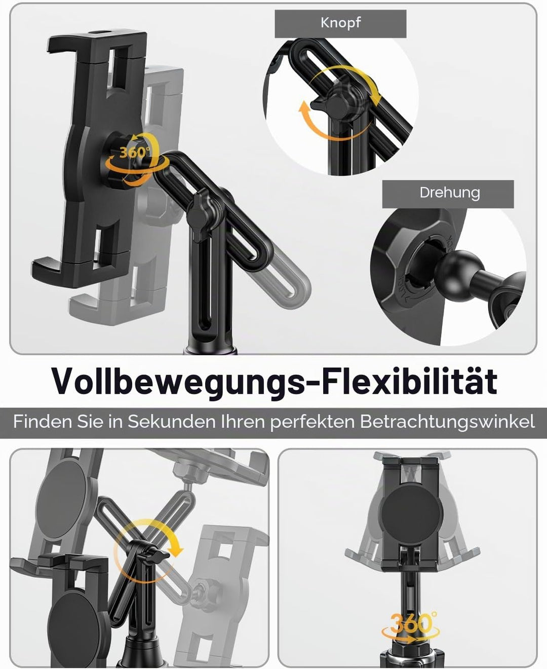 Getränkehalter Auto Tablet Halterung, woleyi PKW LKW Becherhalter Tablet Handyhalter mit Verstellbar