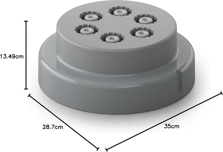 Philips Pastamaker – vollautomatisch, Wiegefunktion, 4 Formaufsätze, weiss/rauchgrau