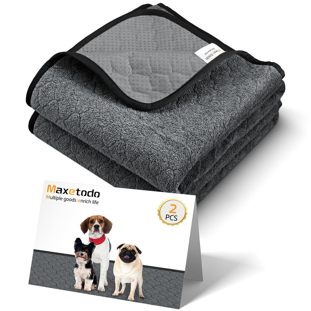 2x Welpenunterlagen Waschbar Haustier 122*122cm Urinunterlage Trainingspads PIPI Matten Für Hunde Wi