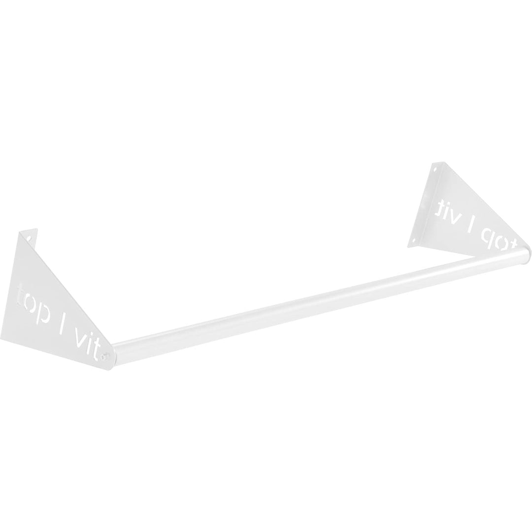 top vit Premium Mattenwandhalter zur Aufbewahrung von Gymnastikmatten Weiss 68 cm