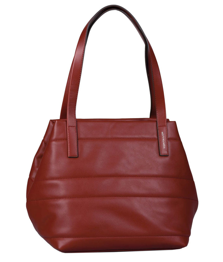 TOM TAILOR bags MIRI QUILTED Damen Shopper L, 42x20x28 Henna, Henna