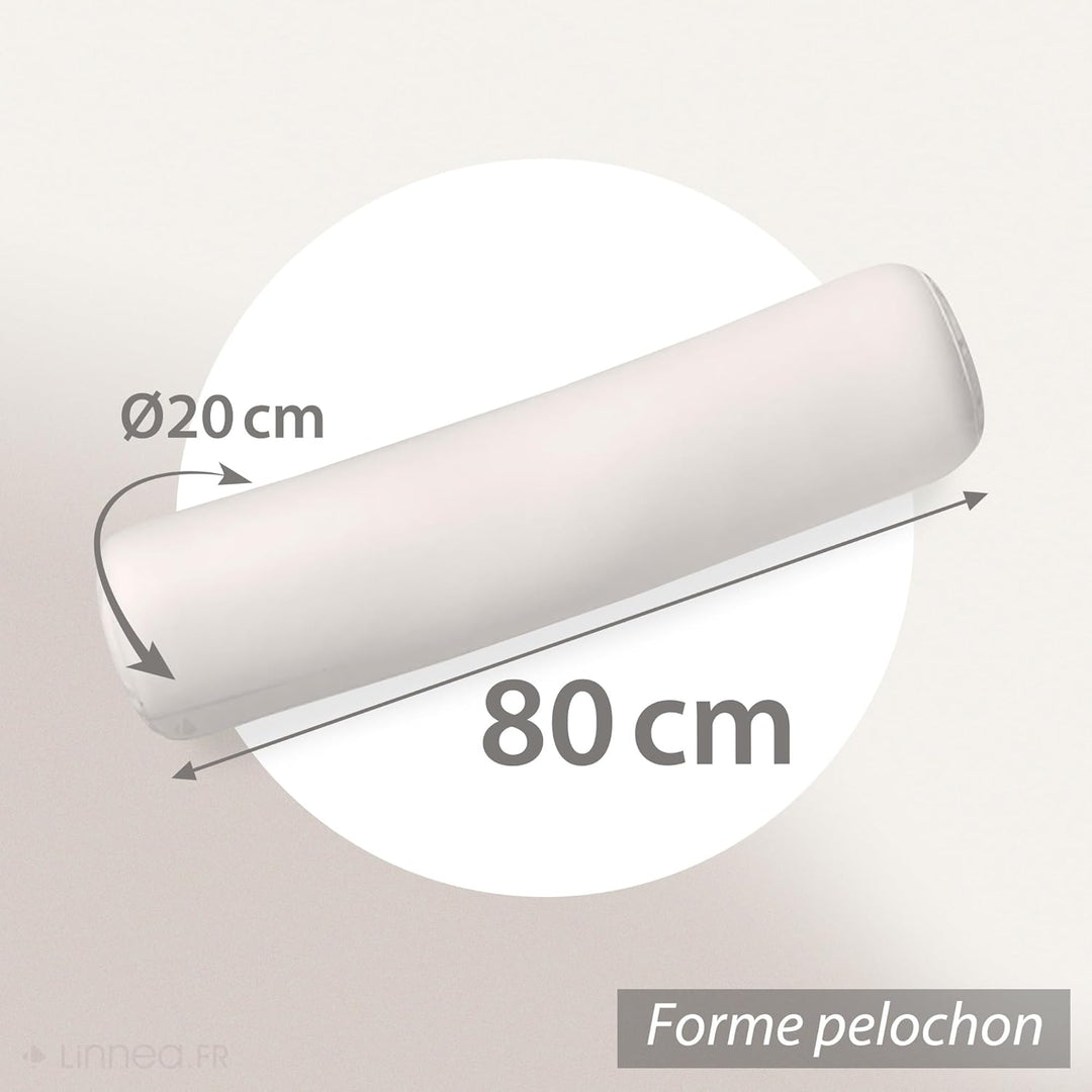 Nackenrolle 80 cm Grizz 'lit Federn – 100% Entenfedern