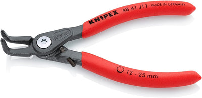 Knipex Präzisions-Sicherungsringzange für Innenringe in Bohrungen grau atramentiert, mit rutschhemme