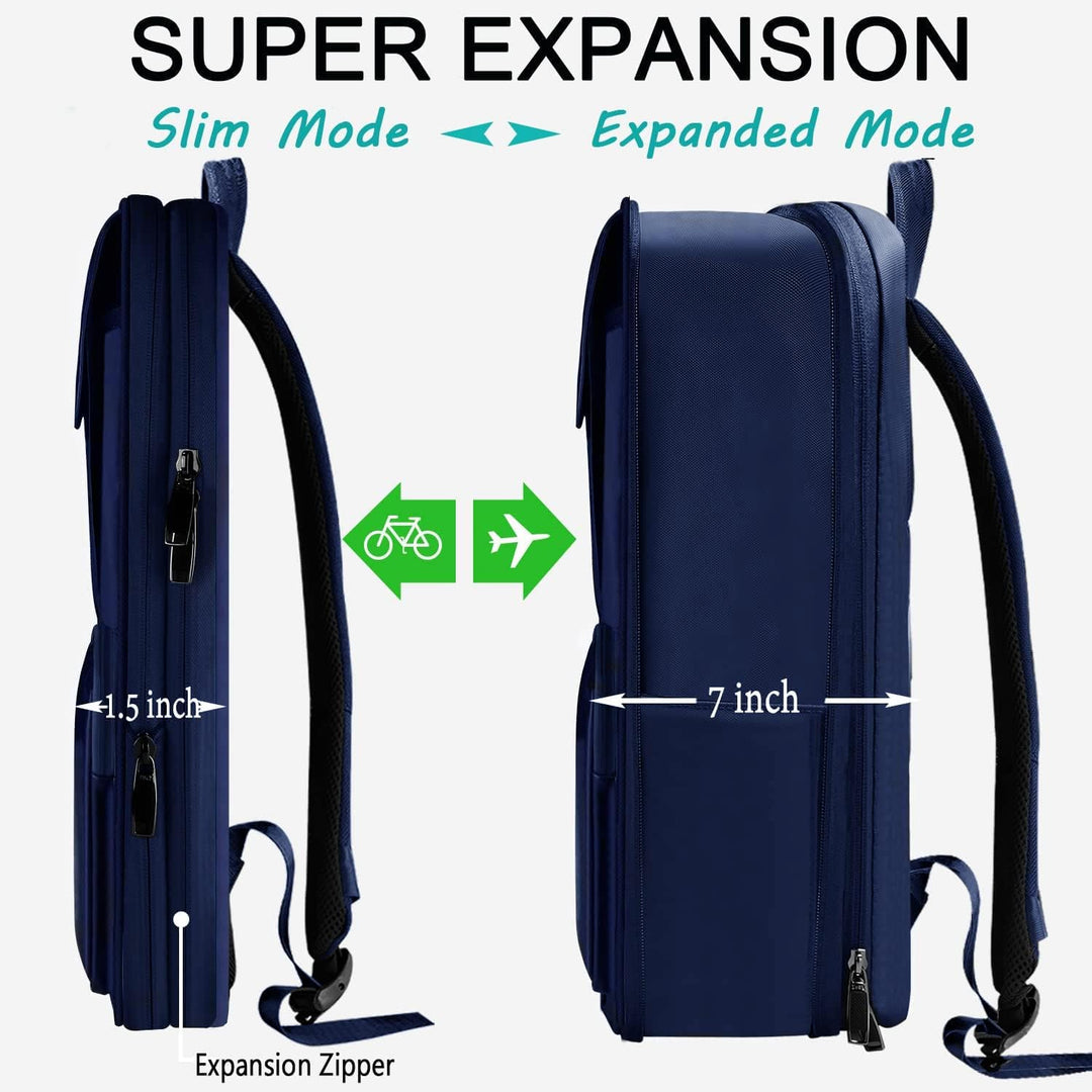 ZINZ 13 14 15 16 Zoll Schlank und Erweiterbar Laptop Rucksack Wasserdicht Notebook Tasche für Männer