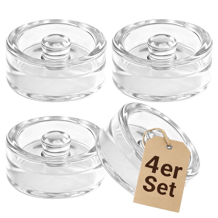4 Stück Fermentiergewichte Ø7cm, Glasgewichte zum Fermentieren, robuste Fermentationsgewichte & Glas