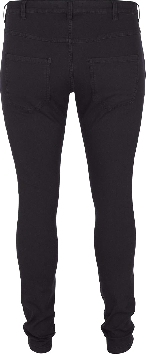 Zizzi Grosse Grössen Damen Super Slim Amy Jeans mit hoher Taille Gr 42-56 50/82 cm Schwarz, 50/82 cm