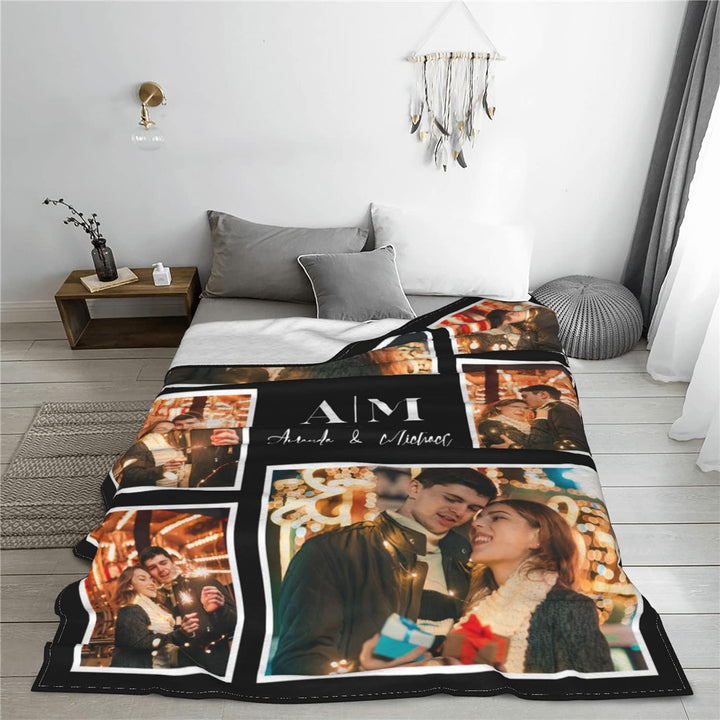 Easycosy personalisierte Decken für Paare Geschenke Benutzerdefinierte Bild, Foto werfen für Freundi