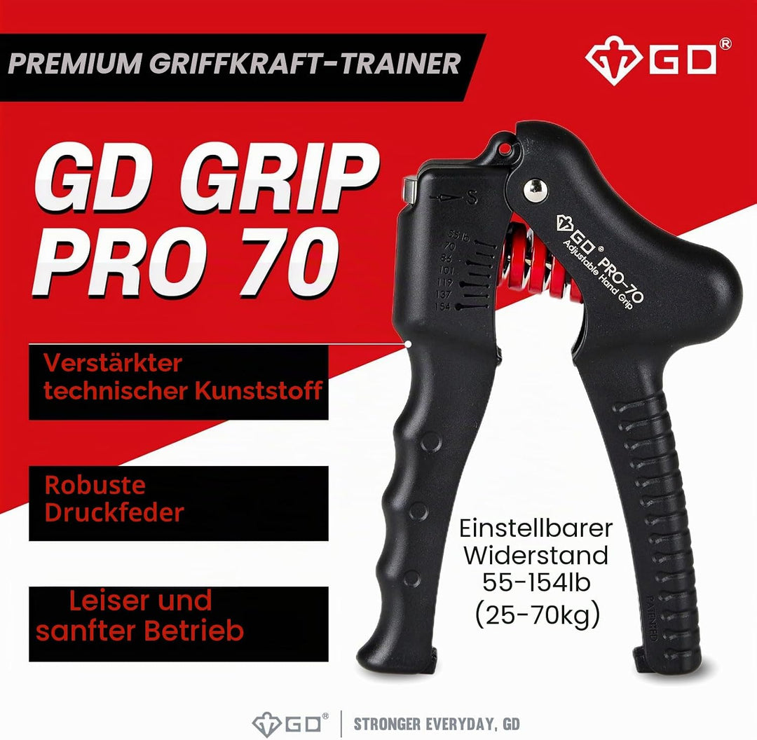 GD GRIP Einstellbare Fingerhantel Hand-Nagelhärtern