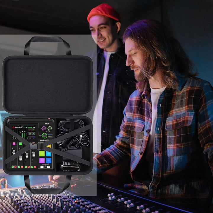 Khanka Hartschalen-Tragetasche, kompatibel mit RØDECaster Pro II All-in-One-Produktion, schützende A