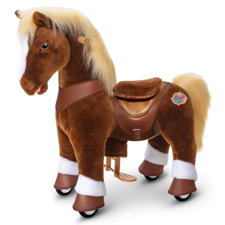 PonyCycle Kinder Reitpferd Reitspielzeug mit Realistischen Pferdegeräuschen für 3–4 Jahre, Mechanisc