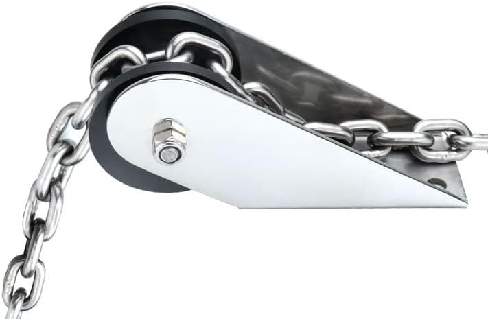 Fafeicy Ankerrolle Verdickt, 316 Edelstahl Marine Bugrolle mit 32mm Rollenschlitz, Schiffsankerrolle