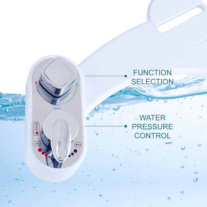 Hibbent WC Bidet, Cold/Heiss Water Bidet Dusch-WC (ohne Strom),Intimreinigung mit Selbstreinigende D
