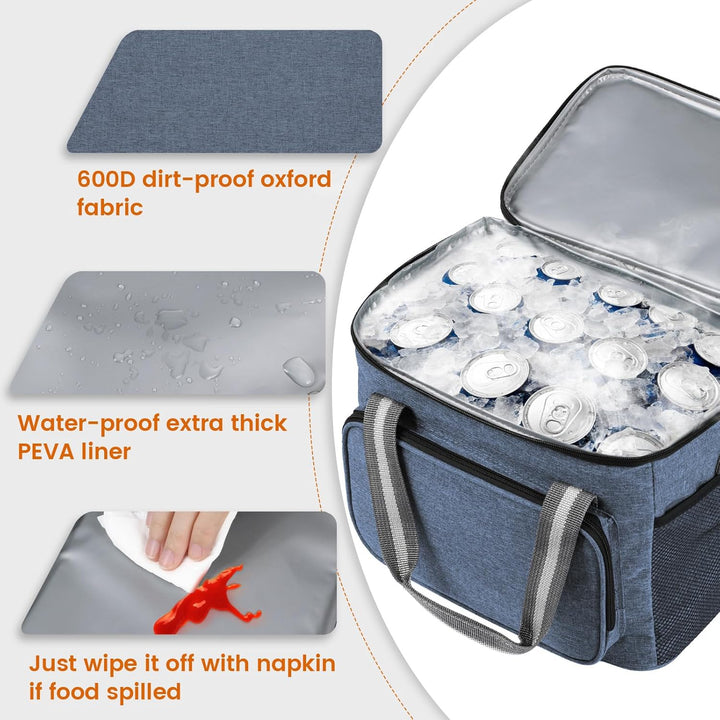 Kühltasche Klein, Kleine Kuhltasche fur Unterwegs, Kuhltaschen Faltbar, Thermotasche für Picknick/BB