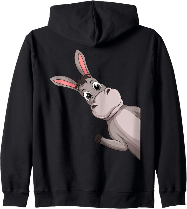 Esel Kinder Jungen Mädchen Kapuzenjacke