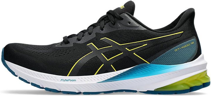 ASICS Herren Gt-1000 12 Sneaker 40 EU Black Bright Yellow