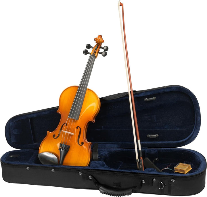 CASCHA 1/2 Violine mit Hardcase I Geigen Set für Jugendliche und Erwachsene I Hochwertige Geige mit