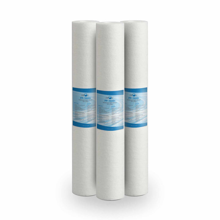 Bellerofonte Sedimentfilter Tasse 20 Zoll 10 Mikron. Beseitigt Sand, Schlamm, Rostpartikel und schwe