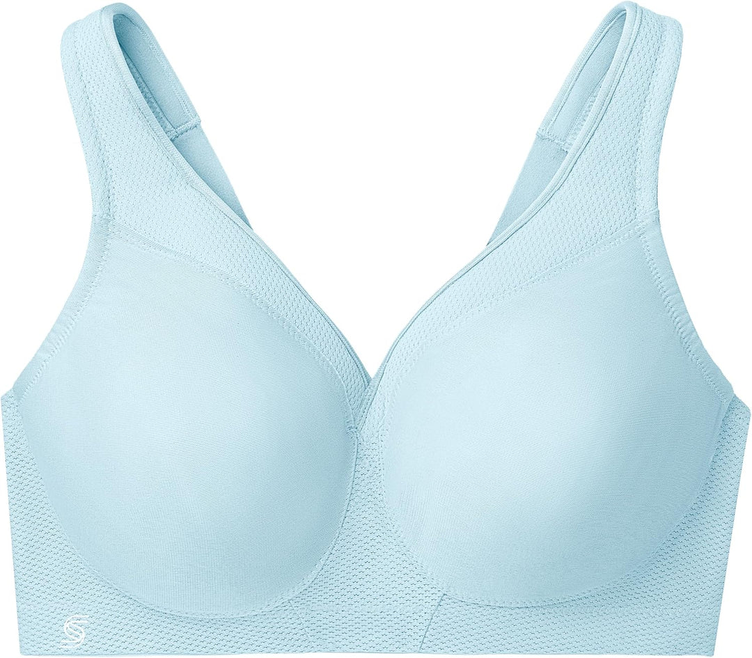Glamorise Damen Vollschalen BH Full Figure MagicLift Seamless Wirefree Sports Bra #1006 Eiswasser 75