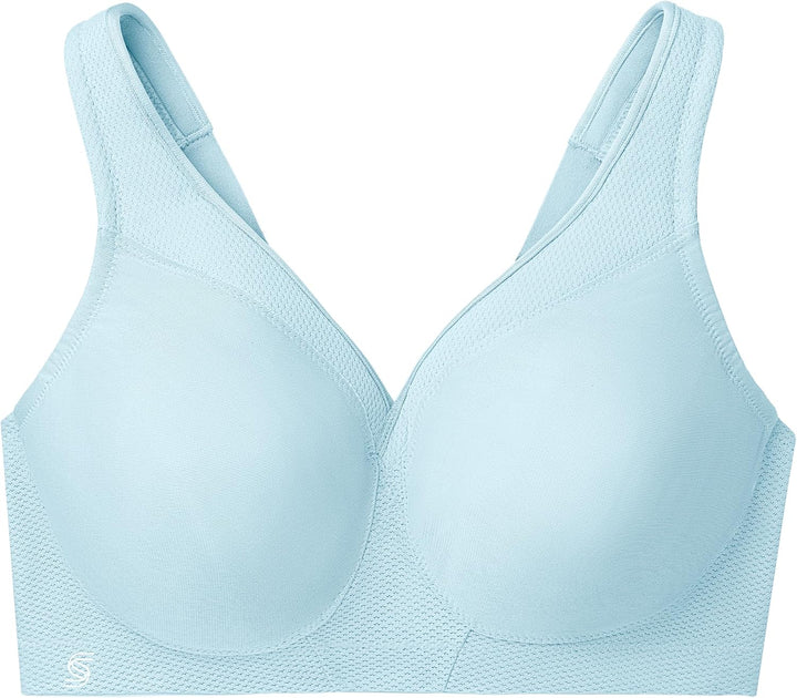 Glamorise Damen Vollschalen BH Full Figure MagicLift Seamless Wirefree Sports Bra #1006 Eiswasser 75
