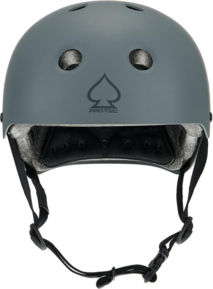 Pro tec Unisex Helmet Classic Certified PRT-PHE-908 S Matte Grey, S Matte Grey