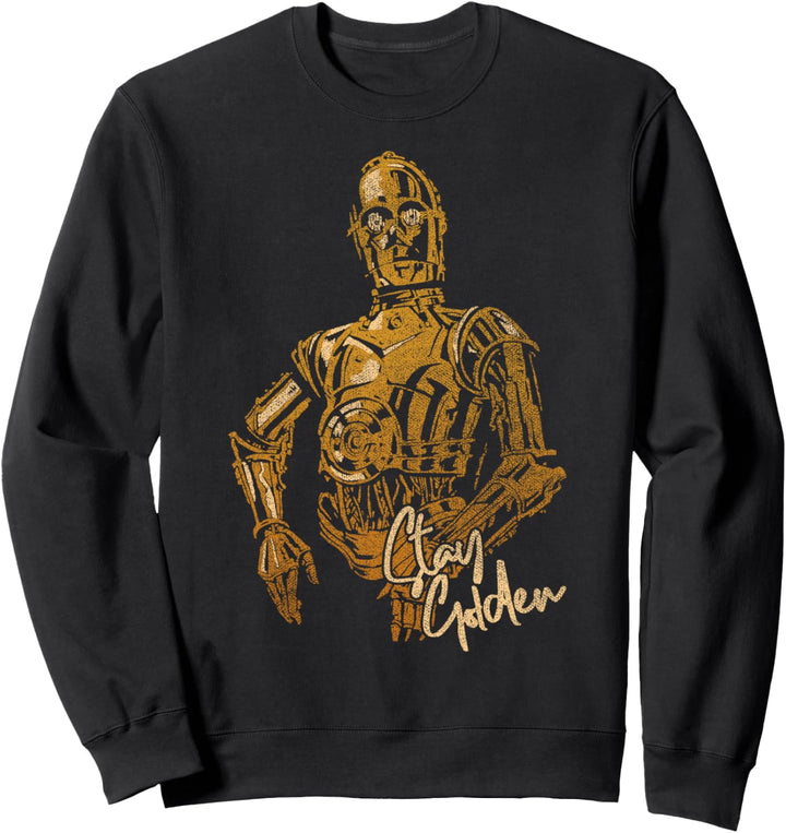 Star Wars: The Rise Of Skywalker C-3PO Stay Golden Portrait Sweatshirt