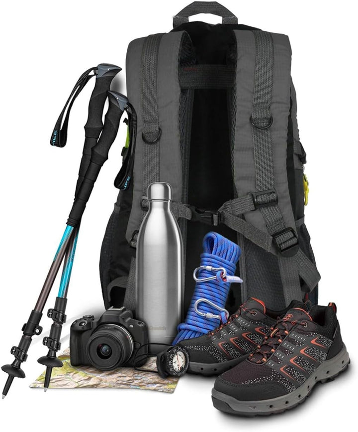 OcioDual Wanderrucksack 30L Schwarze, Travelite Rucksack, Arbeitsrucksack Herren, Wanderrucksack Her