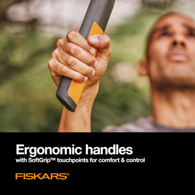 Fiskars 394801-1003 PowerGear2 Bypass Lopper, 32 Inch, Black/Orange, US import