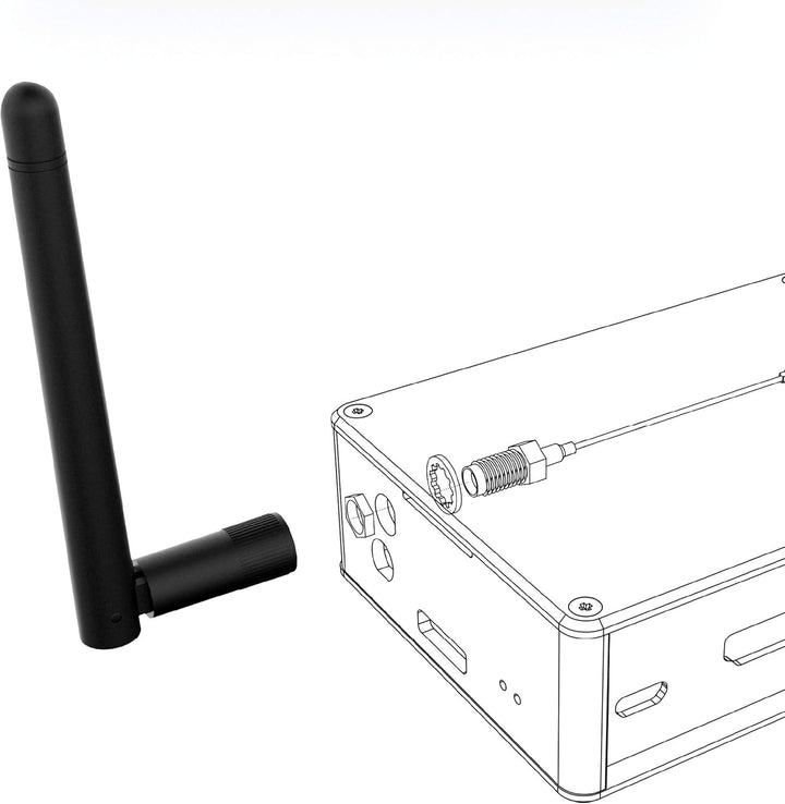 Akasa Omni-Direktionale Tri-Band Wi-Fi Antenne, RP-SMA Male, 2 Stück, 2dBi, Konform mit IEEE 802.11a