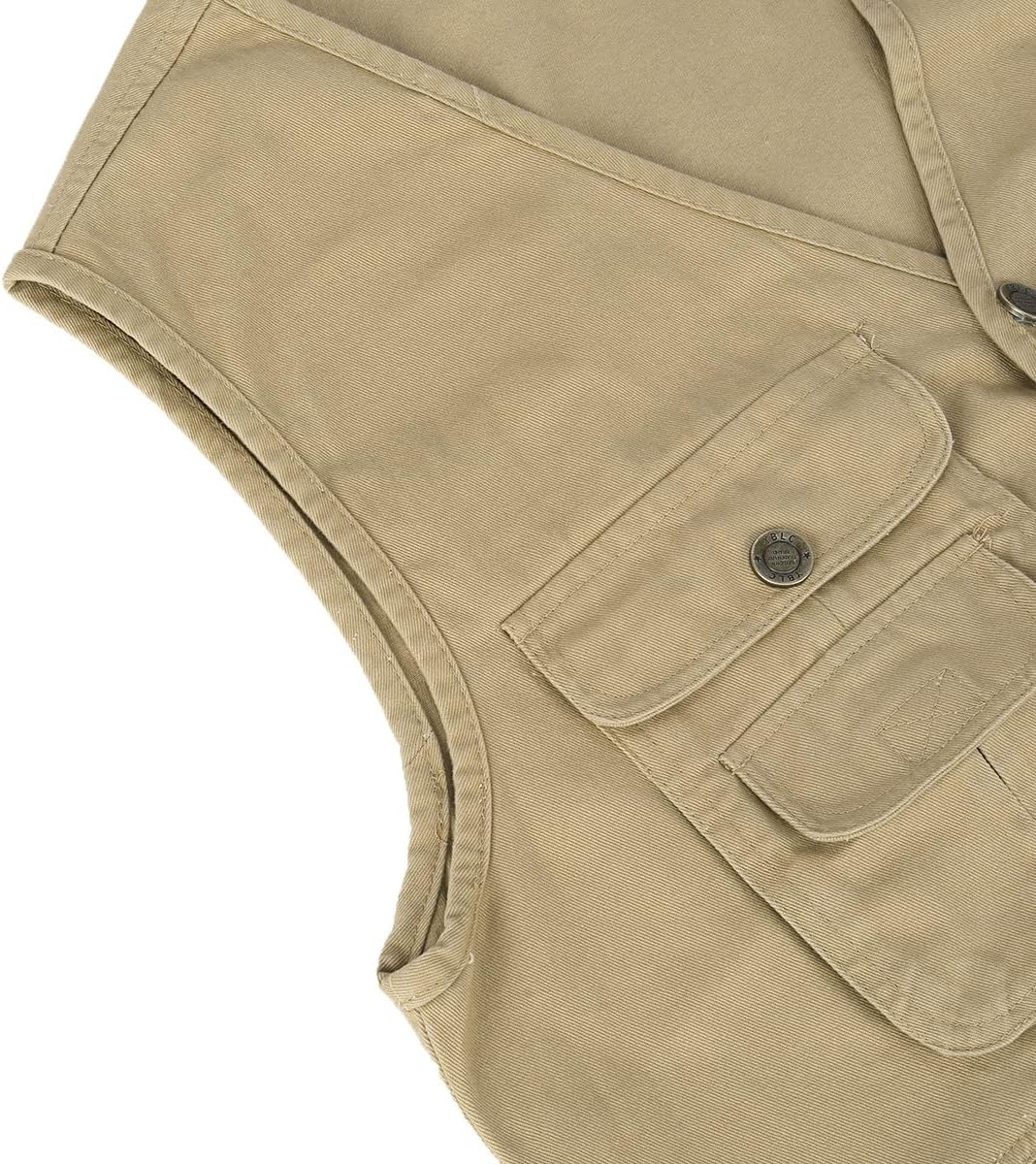 YOUTHUP Weste Herren Anglerweste Outdoor Ärmellose Fotografie Jagd Sportweste Multi-Tasche Leicht Kn