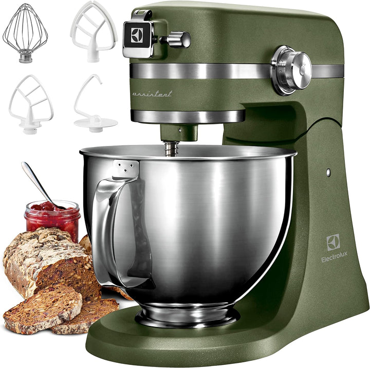 Electrolux EKM550 Knetmaschine, 1200 W, 10 Geschwindigkeitsstufen, Stahl, Grün Grün Rührmaschine, Gr