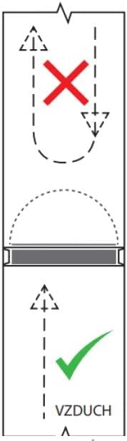 Rückstauklappe Rückschlagklappe doppelt für Abluftrohre LUFTDICHT mit Silikonmembrane und Magnetvers