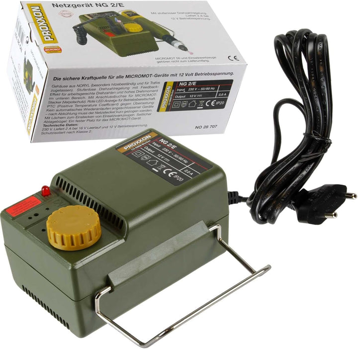 Proxxon Ng 2/E Regelbar 12V 2A Netzgerät Netzteil Trafo für Micromot Gräte