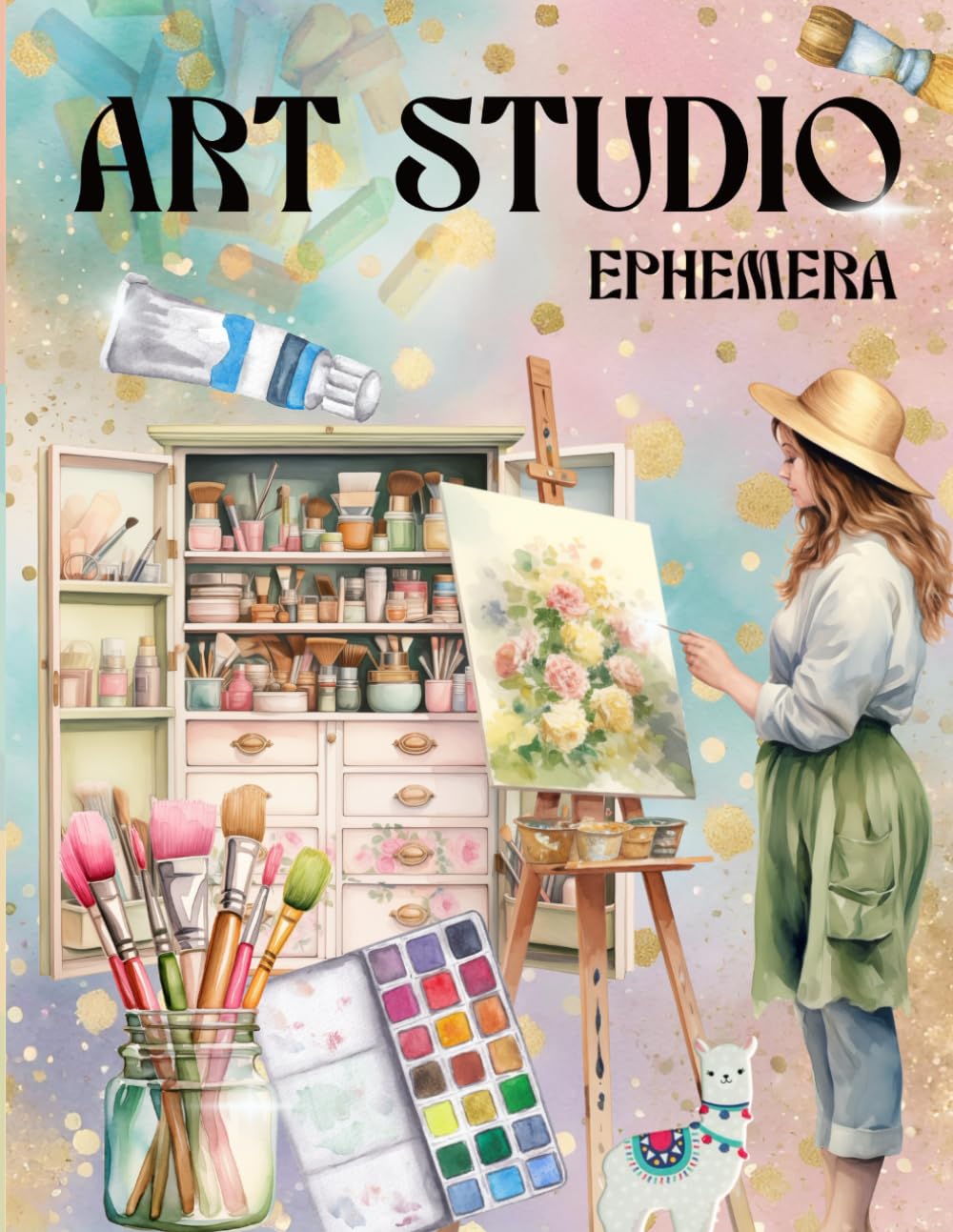 Art Studio Ephemera Book: High Quality Images Of Stationery and Tools For Paper Crafts, Scrapbooking