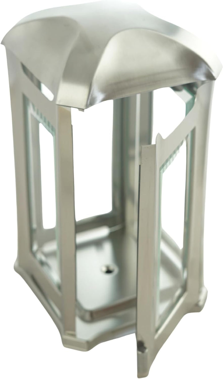 designgrab AEL5AGB1Swed Grablampe Venezia aus Edelstahl, Silber, 13 x 13 x 24 cm