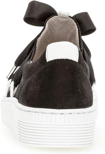 Gabor Damen Low-Top Sneaker, Frauen Halbschuhe,Wechselfussbett,Best Fitting 38 EU Schwarz 17, 38 EU