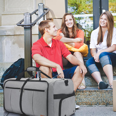Urtala Faltbare Reisetasche für Herren & Damen, 100L Gross Weekender Übernachtungstasche mit Schuhfa