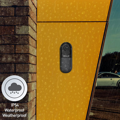 TELLUR SMART WLAN Türklingel mit Kamera, WLAN Door Bell Alexa Türklingel, PIR-Bewegungserkennung, FH